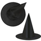 Elcoho 24 Pieces Halloween Witch Hat Cap Costume Accessory for Witch Decoration or Halloween Christmas Party Black