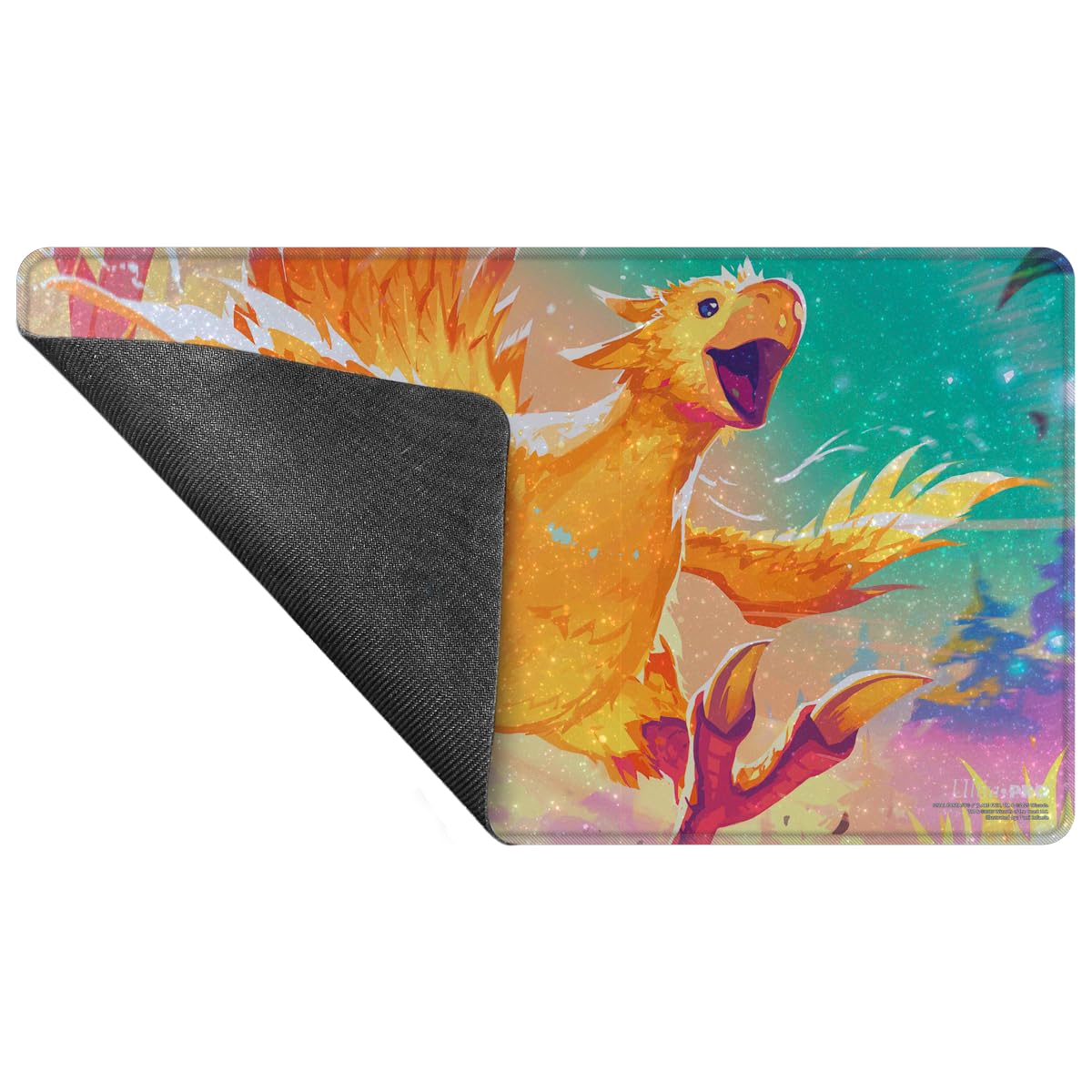 Ultra PRO - Final Fantasy x Universes Beyond Traveling Chocobo (Golden) Holofoil Playmat for Magic: The Gathering | Card Game Playmat, Final Fantasy