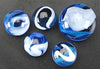 Mega Marbles - Blue Jay Marbles NET (1 Shooter Marble & 24 Player Marbles)