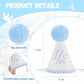 Kaniwati Boy 1/2 Birthday Party Crown, Blue half Hat,1/2 Birthday Embroidered Party Hat, Blue baby Decoration (BLUE-1/2-CXMZ)