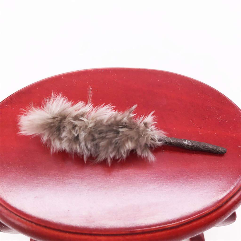 SXFSE Dollhouse Decoration Accessories,Exquisite Cute Dollhouse Miniature 1:12 Feather Duster Cleaning Tool Broom