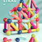 Jofarstep Magnetic Balls and Rods Set, Magnet Building Set, Magnetic Balls and Sticks - Featuring Safe, Extra-Strong, Montessori Toys STEM Stacking