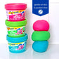 Mr. Bubble Soapy Bath Dough, Three Assorted Colors and Scents, Pack of 6