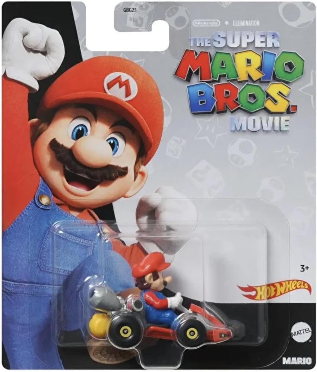 Hot Wheels Super Mario Bros. Movie Character Cars 4?Pack Bundle, Mario, Toad, Koopa & Donkey Kong, Die?Cast 1:64 Scale Vehicles, Ages 3+