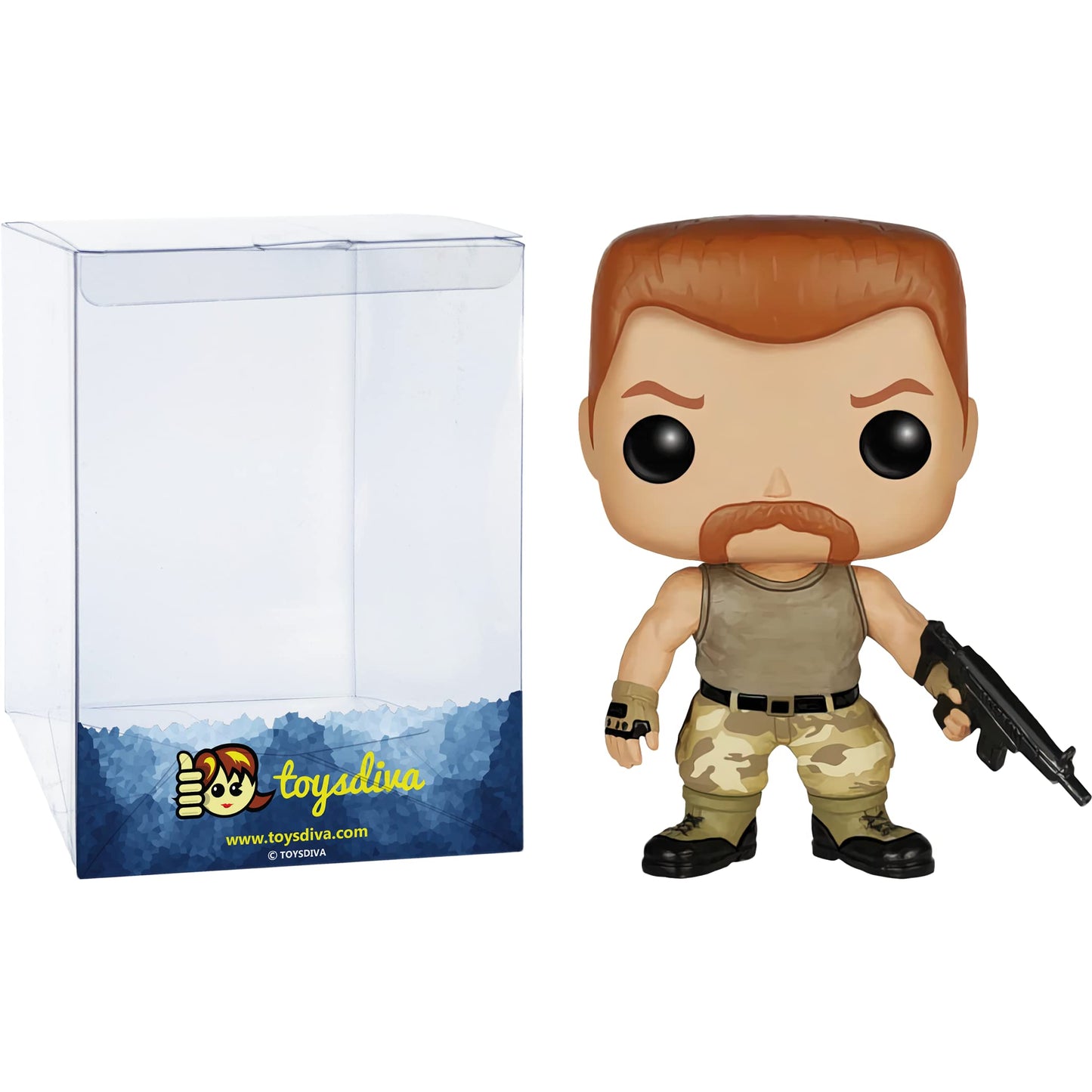 Funko Abraham: P o p ! TV Vinyl Figurine Bundle with 1 Compatible 'ToysDiva' Graphic Protector (309-06512 - B)