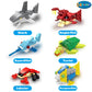 WODMAZ 24 Packs Sea Animal Building Blocks, Mini Ocean Animals Building Blocks Toys Set for Kids Birthday Gifts, Easter Eggs Hunt Easter Theme Party