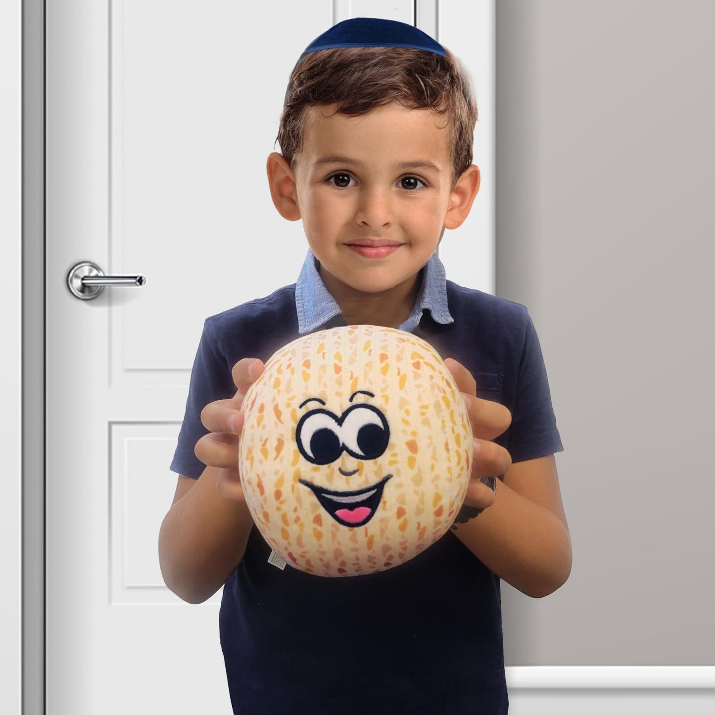 Rite Lite Plush Matzah Ball Passover Gift Pesach Seder Gift for Kids, Super Soft Embroidered Educational & Fun Jewish Holiday Party Goodie Bag Favors
