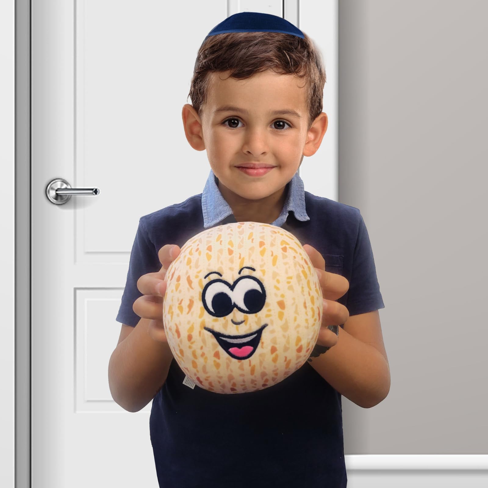 Rite Lite Plush Matzah Ball Passover Gift Pesach Seder Gift for Kids, Super Soft Embroidered Educational & Fun Jewish Holiday Party Goodie Bag Favors