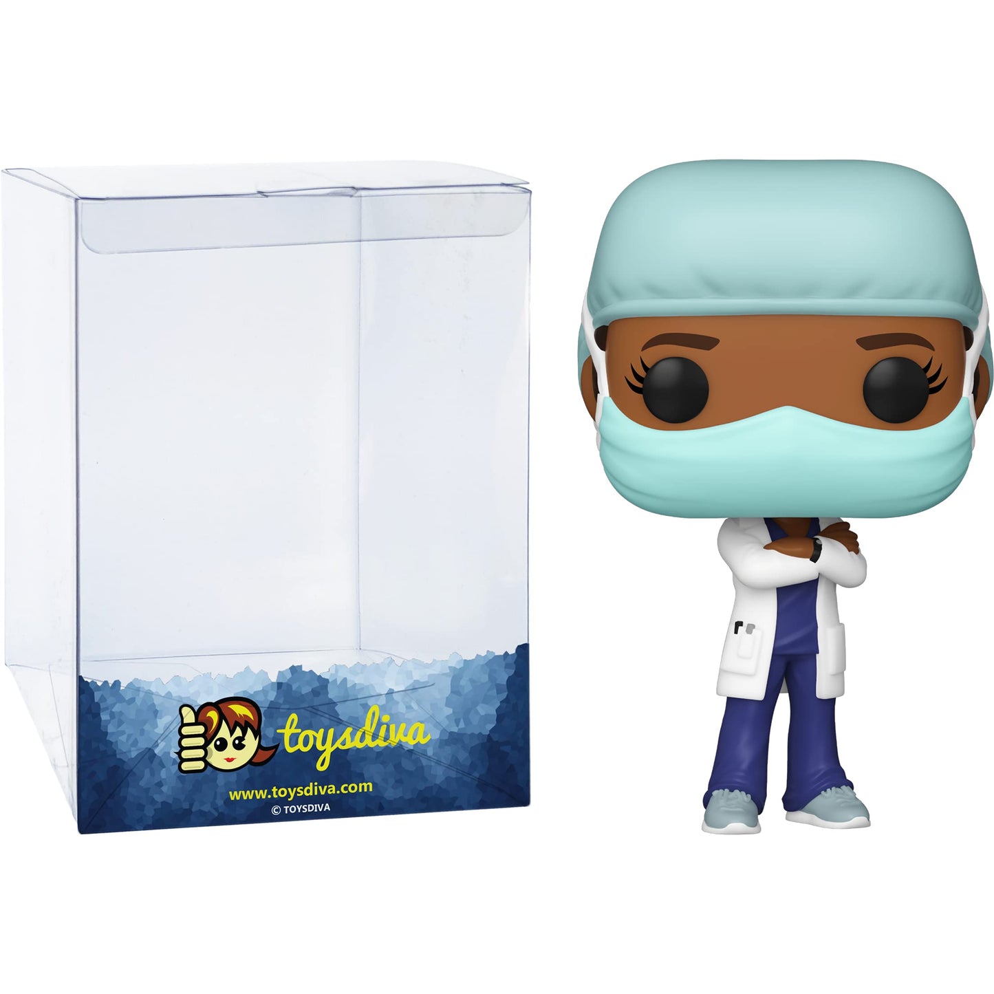 Frontline Heroes: Fun ko P o p ! Vinyl Figurine Bundle with 1 Compatible 'ToysDiva' Graphic Protector (SE - 54156 - B)