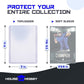 200pc Top Loaders for Cards and Penny Sleeves Bundle - Hard Plastic Card Sleeve, Trading Card Protectors, Yugioh & Baseball Card Sleeves - 100 Trading