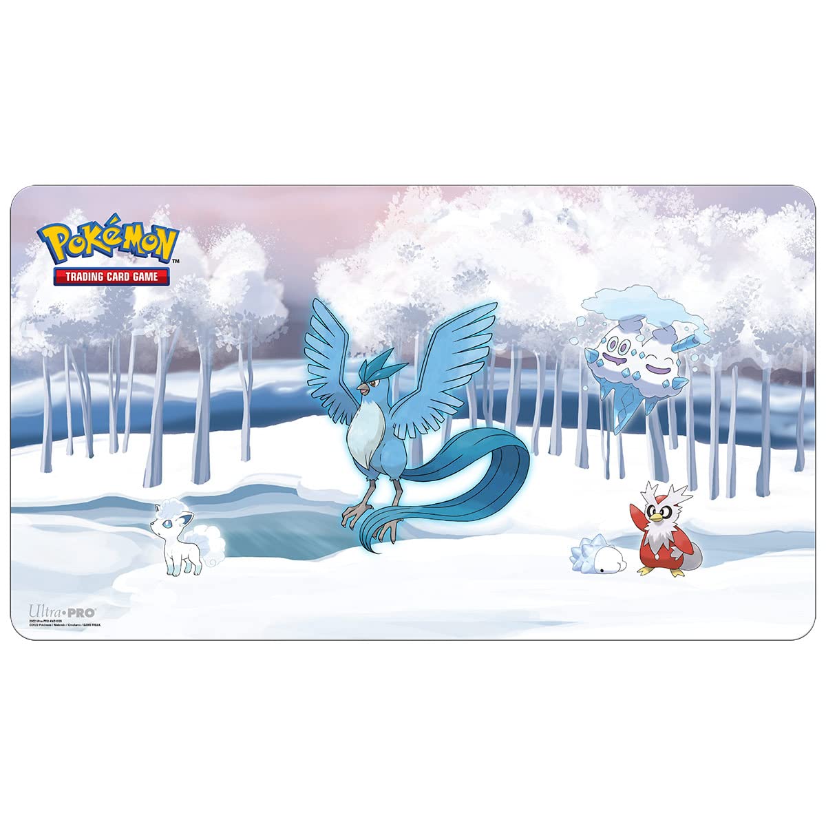 Ultra PRO - Pokémon Gallery Series Frosted Forest Articuno Playmat - Card Playmat Great for Card Games and Battles Against Friends, Perfect for at