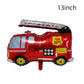 Firefighter Party Decorations Balloons,Fire Truck Balloons Number 3 Red? Fire Truck 3rd Birthday Party Supplies Balloons ?Large Foil Fire Truck