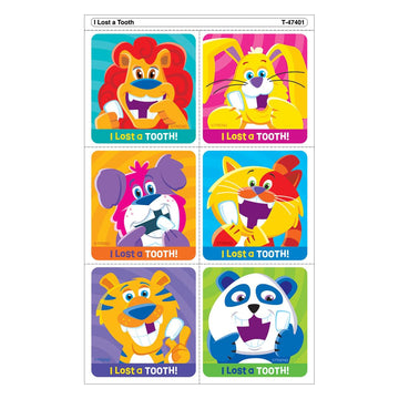 I Lost A Tooth Tear & Share Stickers by TREND; 30 Seals/Pack - Spread Sticker Joy!
