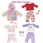 Sweet Dolly New Born Baby Doll Clothes, Coat, Pajamas, Bodysuits Outfits for 14 Inches to 18 Inches Dolls, 15 Inch Baby Dolls, 10 PCs in Total Clothes