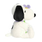 Aurora Adorable Peanuts Snoopy Stuffed Animal - Officially Licensed Toys For All Snoopy Fans - Seasonal Plush For The Spring Season - Purple Flower 9