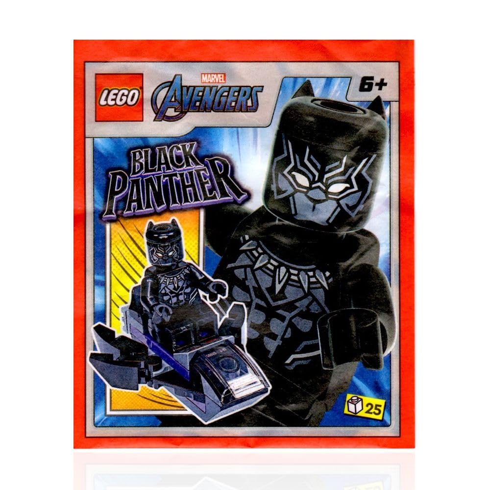 LEGO Marvel Avengers Super Heroes Minifigure - Black Panther with Jet (Limited Edition)