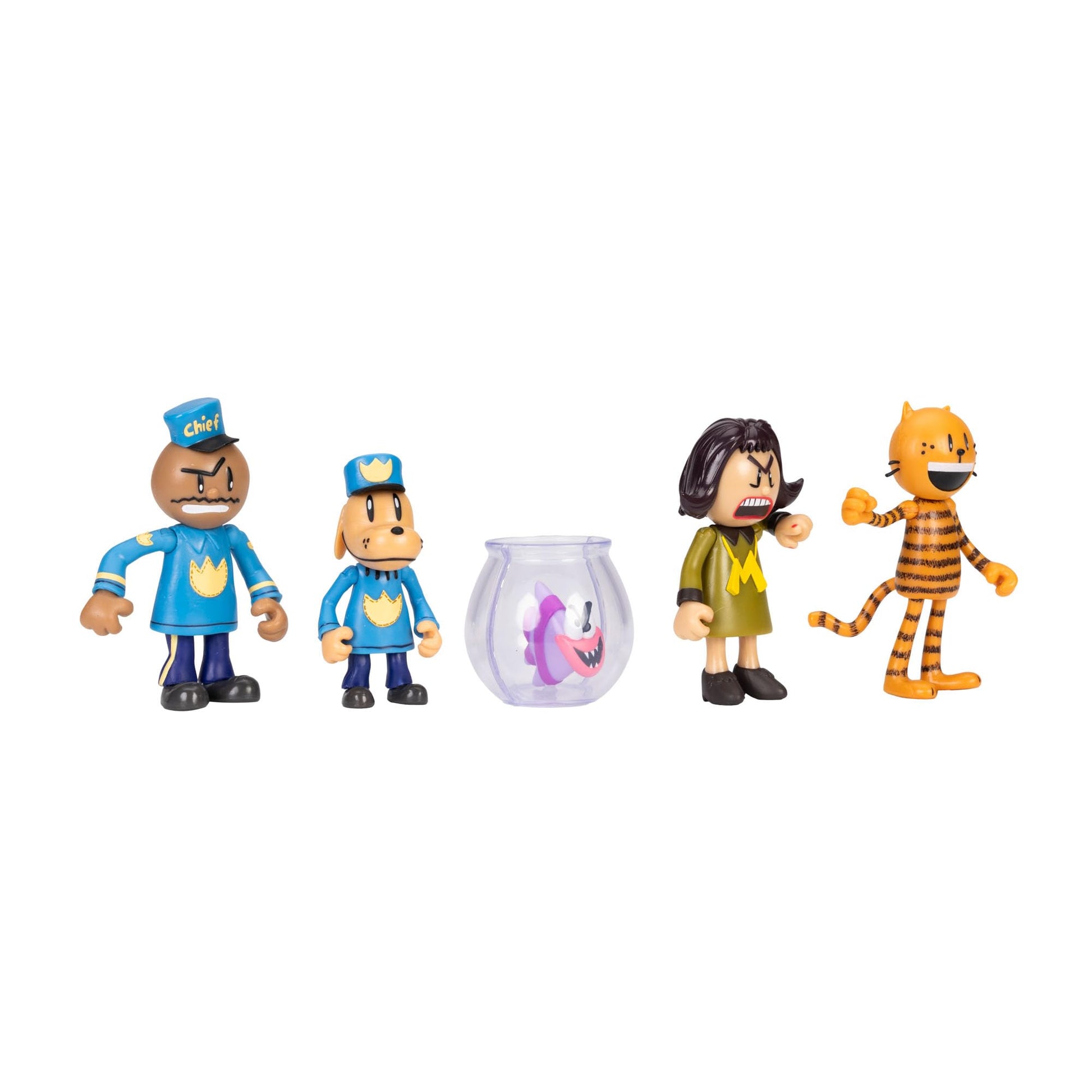 Dog Man 2.5" Inch Figures 5-Pack Multipack from Jakks Pacific's Wave #3