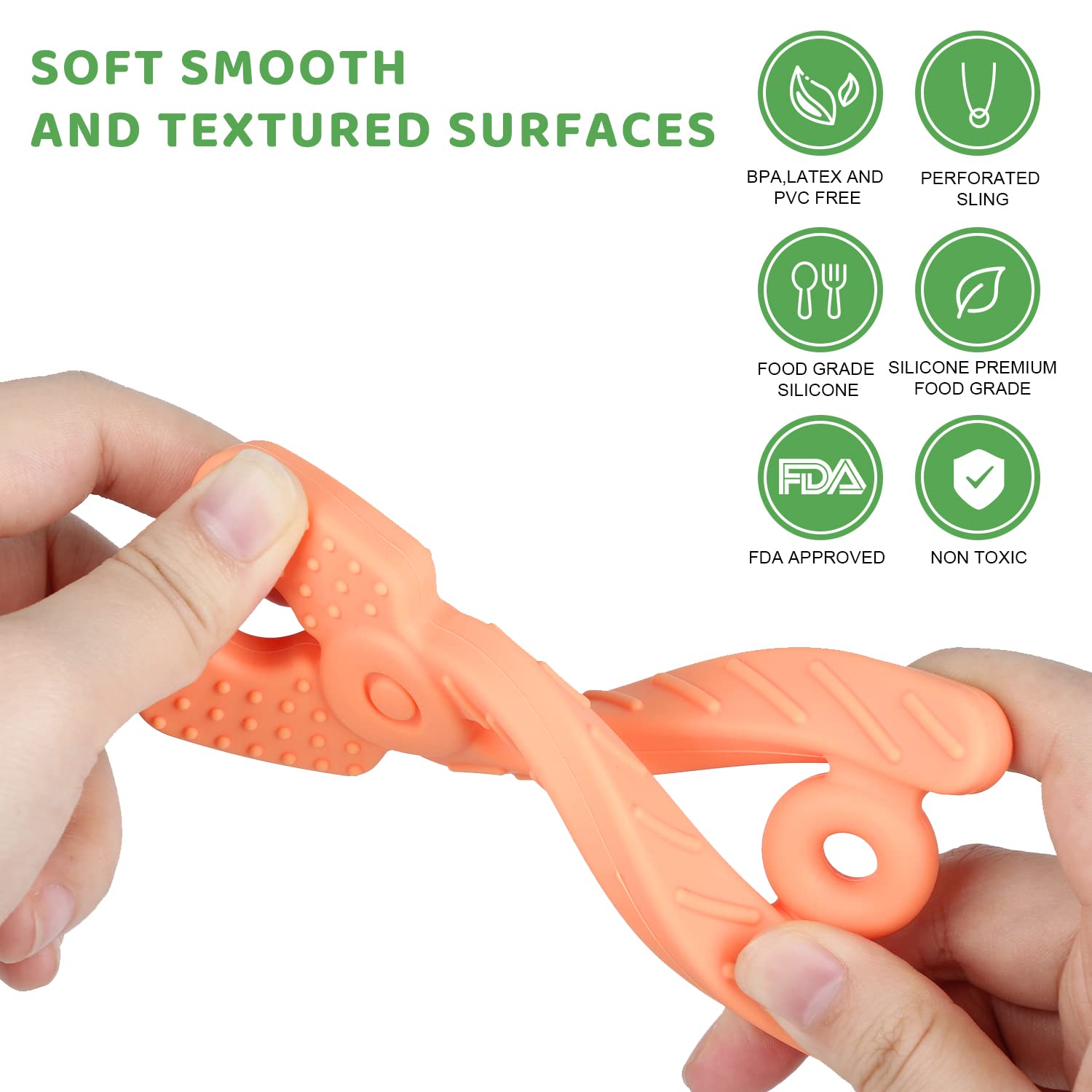 Yinghezu 8 Pack Chew Baby Teething Toys for 0-12 Months, Freezable BPA Free Silicone Baby Molar Teether Chew Toys, Hammer Wrench Spanner Pliers Hand