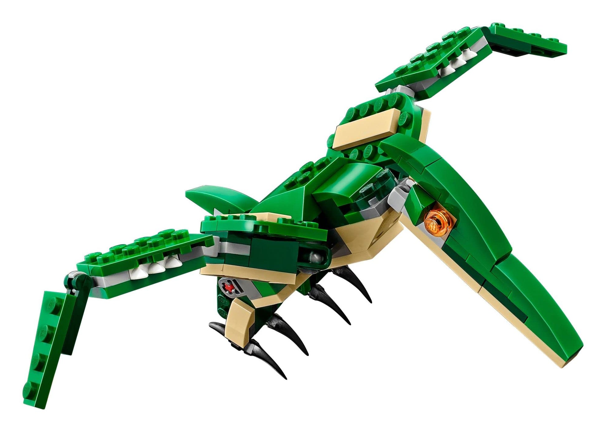 LEGO Creator 3 in 1 Mighty Dinosaur Toy, Transforms from T. rex to Triceratops to Pterodactyl Dinosaur Figures, Great Gift for 7-12 Year Old Boys &