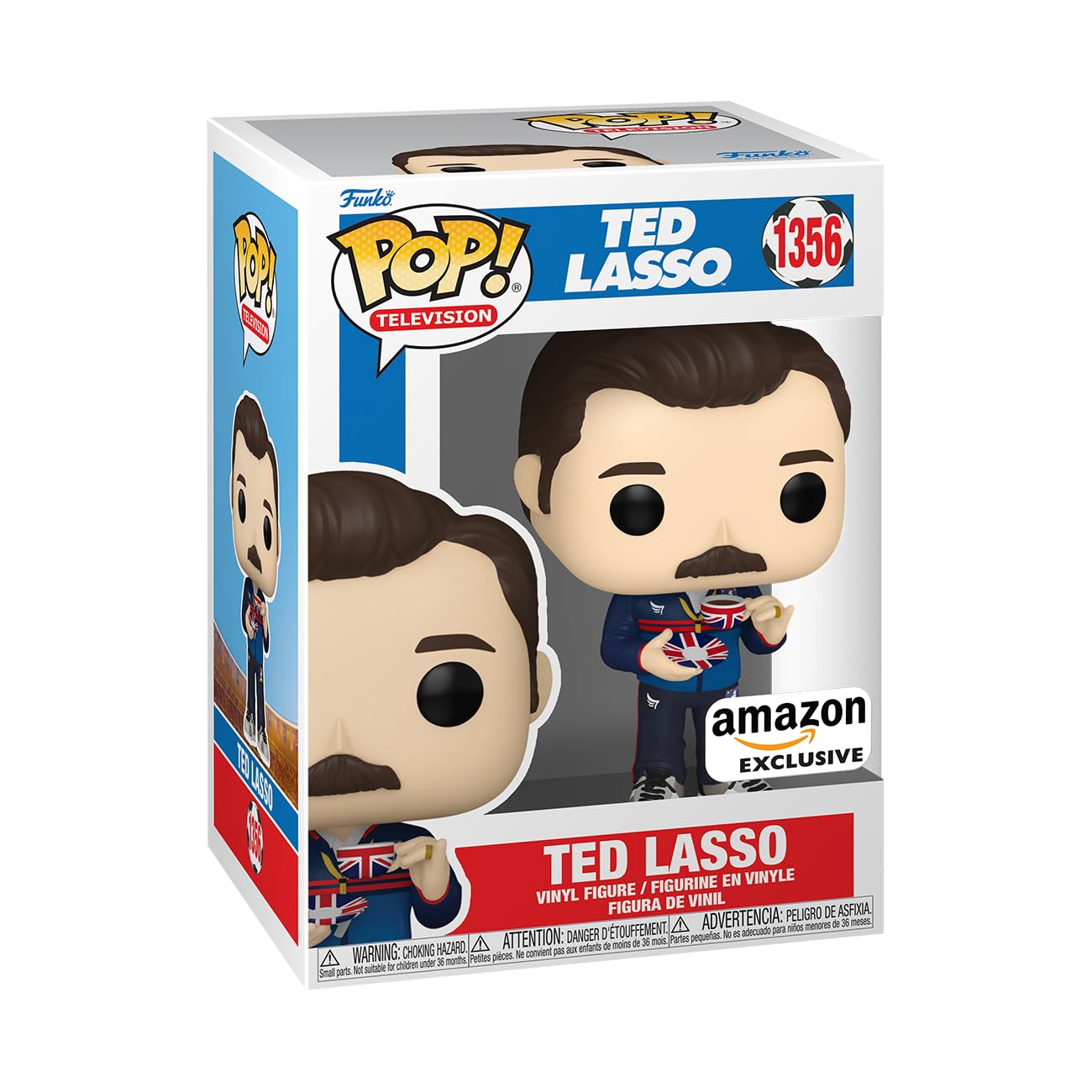 Funko POP! TV: Ted Lasso with Teacup - Collectable Vinyl Figure - Gift Idea - Official Merchandise - for Kids & Adults - TV Fans - Model Figure for