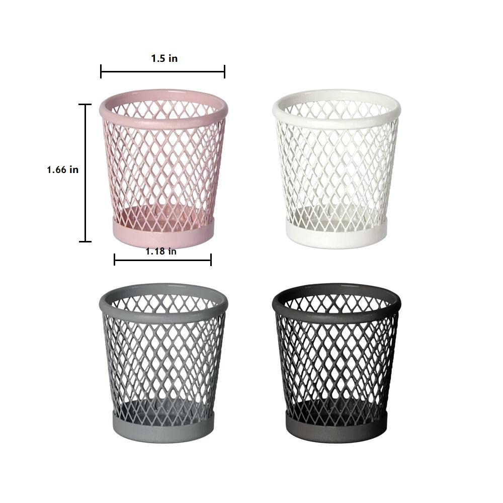 Aizulhomey Metal Miniature Dollhouse Furniture Miniature Wastepaper Basket Size Suitable for 1:12 Scale Dollhouse Decoration Dollhouse Accessories