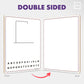 SCRIBBLEDO Hangman Board Game 9”x12 Dry Erase Double-Sided Whiteboard with Blank Writing Surface Hang Man Games Reusable Portable Erasable Hangman