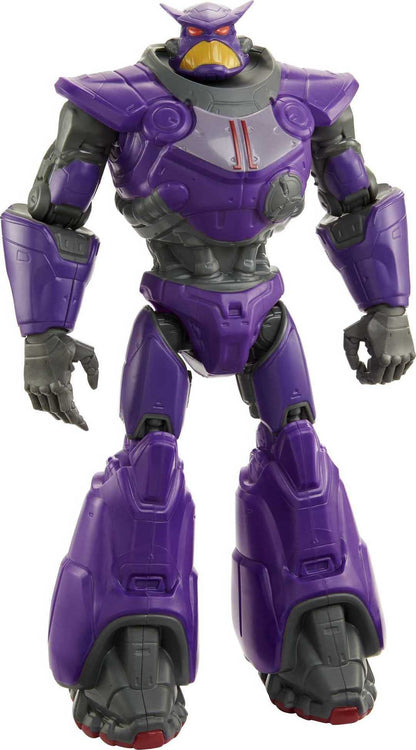 Mattel Disney Pixar Lightyear Large Scale Zurg Action Figure, 13.75 in Tall Authentic Movie Toy 11 Movable Joints, Collectible Gift for Kids 4 Years
