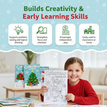 Fun Express Holiday Activity Pads (1 Dozen) Stocking Stuffers, Giveaways, Favors, Arts & Craft Activities