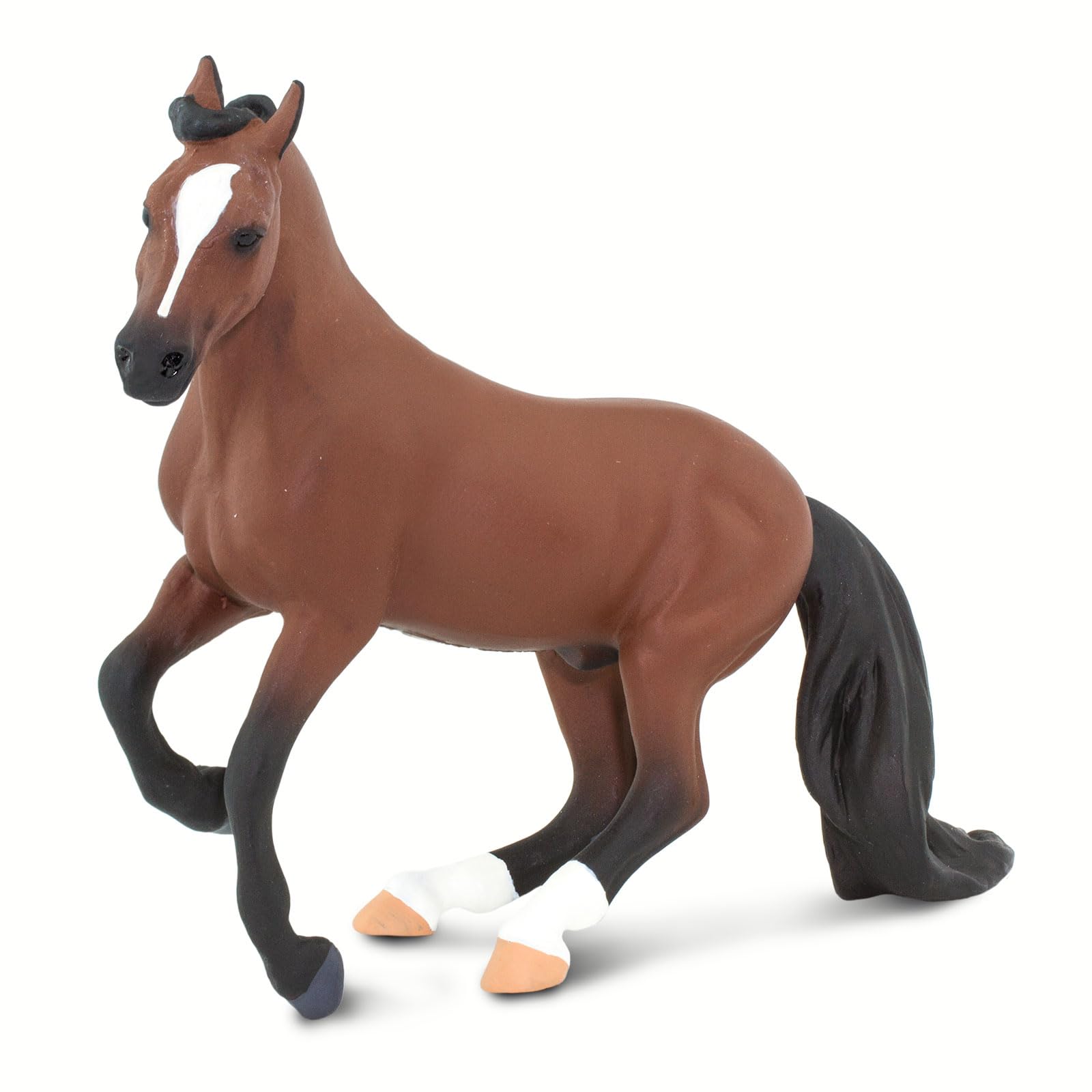 Safari Ltd. Thoroughbred Horse Figurine - Detailed 5" Plastic Model Figure - Fun Educational Equestrian Play Toy for Boys, Girls & Kids Ages 3+