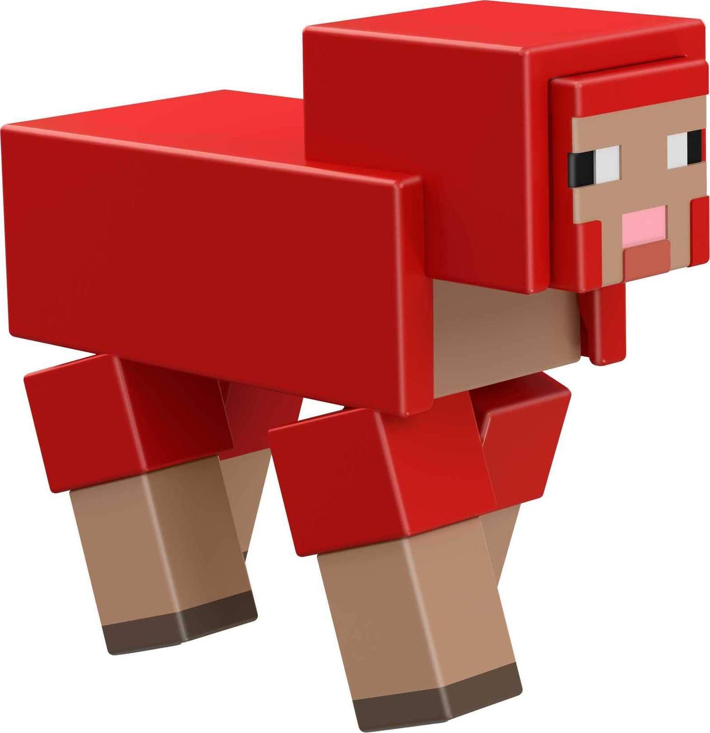 Minecraft Craft-A-Block Sheep Figure, Authentic Pixelated Video-Game Characters, Action Toy to Create, Explore and Survive, Collectible Gift for Fans
