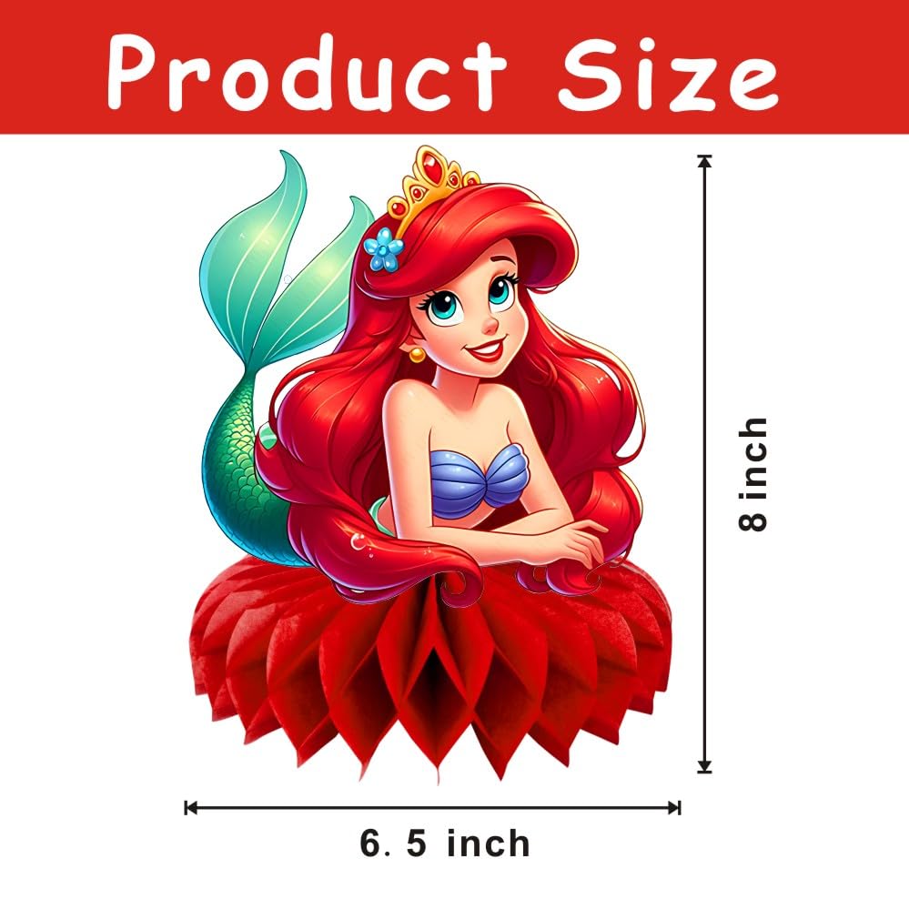 8Pcs Princess Table Centerpieces Birthday Party Supplies Double Side Table Decorations for Princess Themed Party Decorations