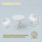 6Pcs 1:25 Scale Miniature Chair, Mini Plastic Chairs, Miniature Backrest Swivel Egg Chair for Mini House Accessories Gardening Scene Ornaments
