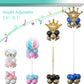 Decojoy Balloon Column Stand Kit Set of 2, 2IN1 Balloons Holder Sets Ballon Arch stand for Floor, 9 Feet Height Adjustable Metal Baloon Tower Pillar