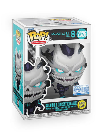 Epic Collectibles Pop Anime: Kaiju No. 8 - Kaiju No. 8 Uncontrollable (Glows in the Dark) Exclusive Vinyl Figure Bundled with Box Protector Compatible