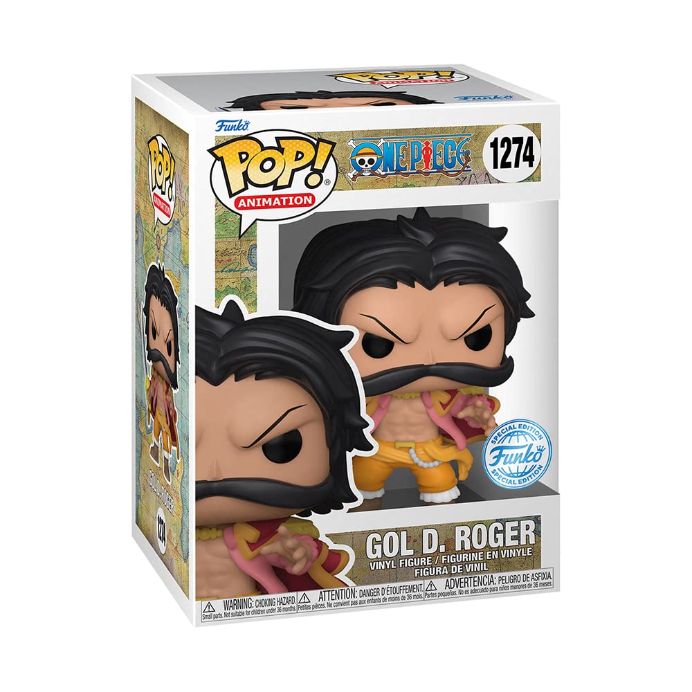 Funko Pop! Animation: One Piece - GOL D. Roger Non-Chase Version Vinyl Multicolor Exclusive Figure (Common)