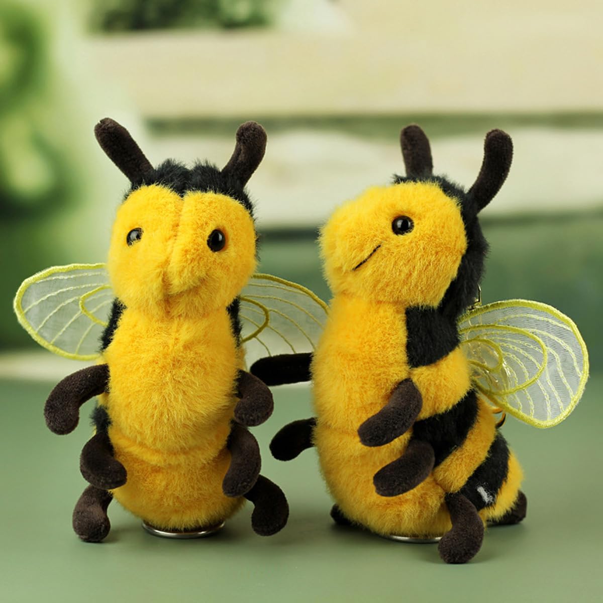 Cute Soft Plush Realistic Honey Bee Stuffed Animals Cushion Toy Doll, 6" Bumblebee Plushie Toys Best Birthday Christmas Anniversary Fiesta Party