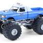 1990 F 350 Monster Truck NYPD (New York Police Department) Blue with White Top Kings of Crunch - Hot Pursuit Special Edition 1/64 Diecast Model Car by
