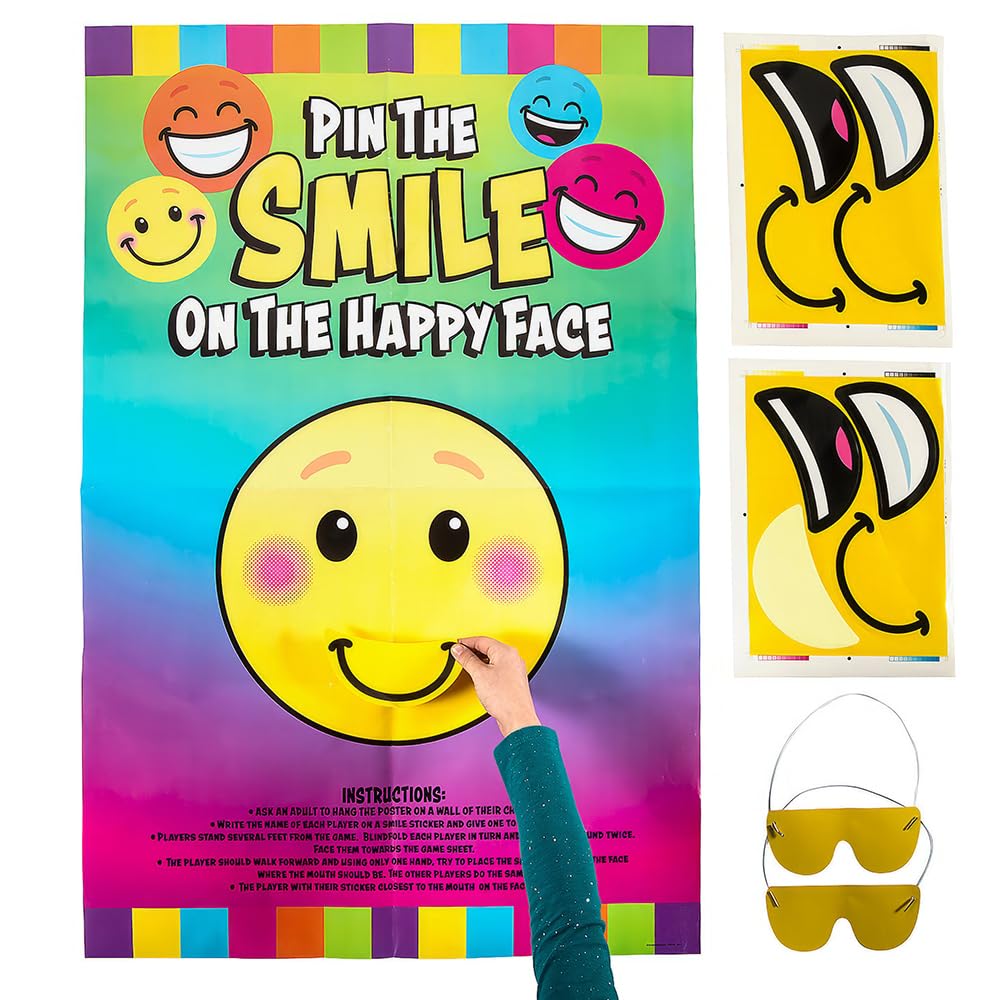 Fun Express Pin The Smile on The Happy Face Game