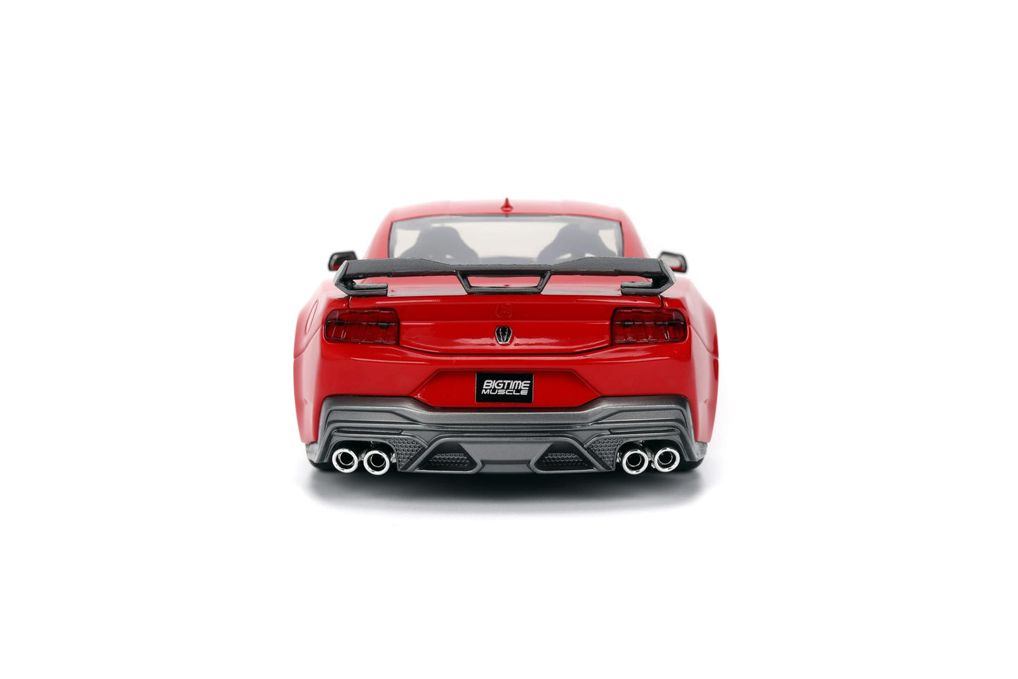 Jada Toys Bigtime Muscle 1:24 2024 Ford Mustang Dark Horse Die-cast Car - Opening Doors, Hood, Trunk, Rubber Tires(Glossy Red)