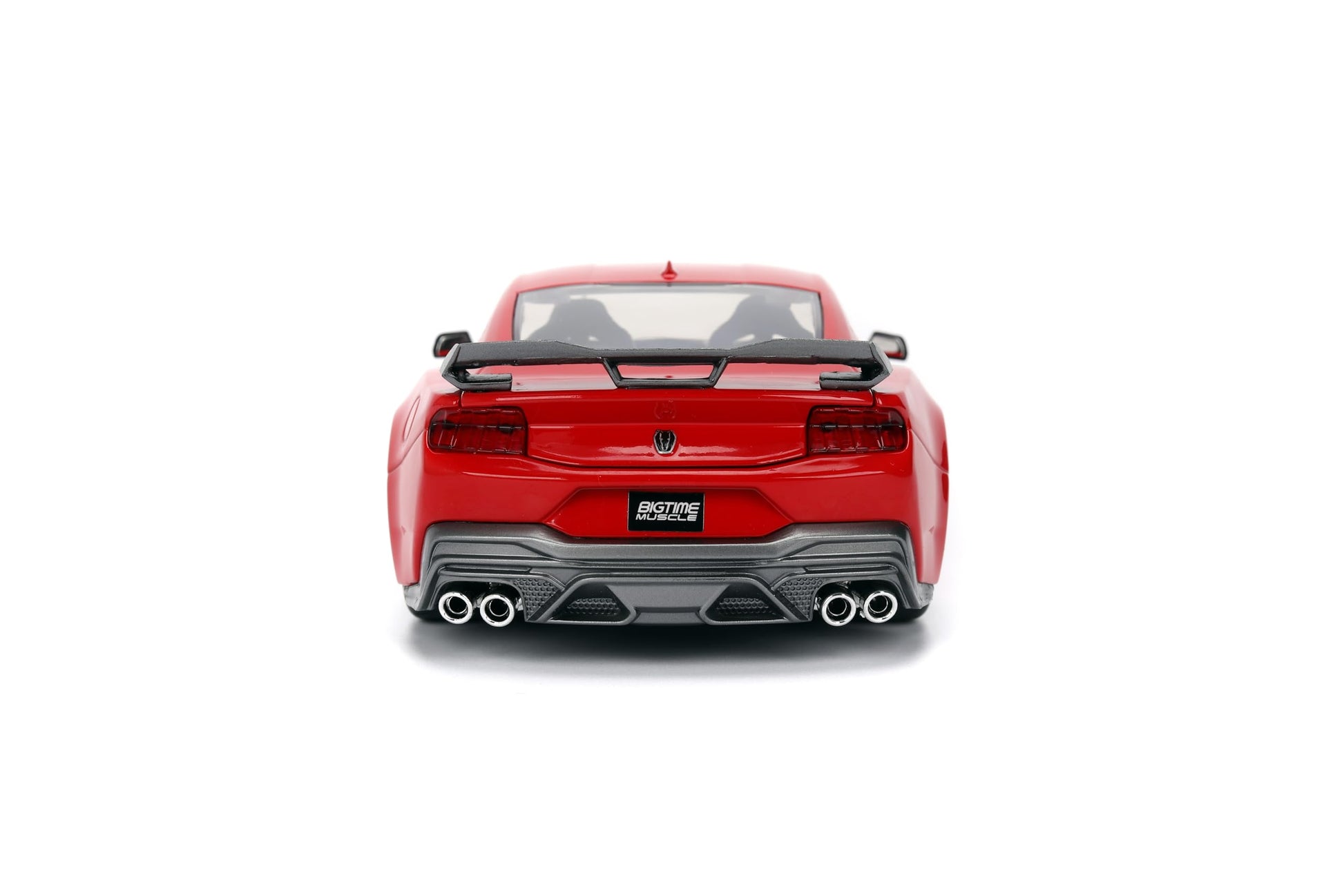 Jada Toys Bigtime Muscle 1:24 2024 Ford Mustang Dark Horse Die-cast Car - Opening Doors, Hood, Trunk, Rubber Tires(Glossy Red)