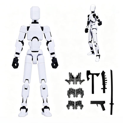 DANONI Titan 13 Action Figure, Lucky Robot Action Figures,Creative 3D Printed Action Figure,Multi Jointed Action Figures Desktop Decorations for Kids