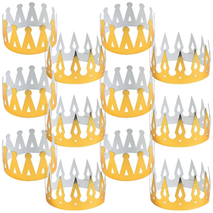 FOIL GOLD CROWNS - Apparel Accessories - 12 Pieces