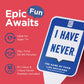 Never Have I Ever Card Game Paddles, Maximize the Fun of Playing Cards, 10 Physical I Have and I Have Never Paddles, Portable Adult Games for Game