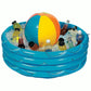 Inflatable Beach Ball in Pool Cooler. - Pool Party Supplies and Decor