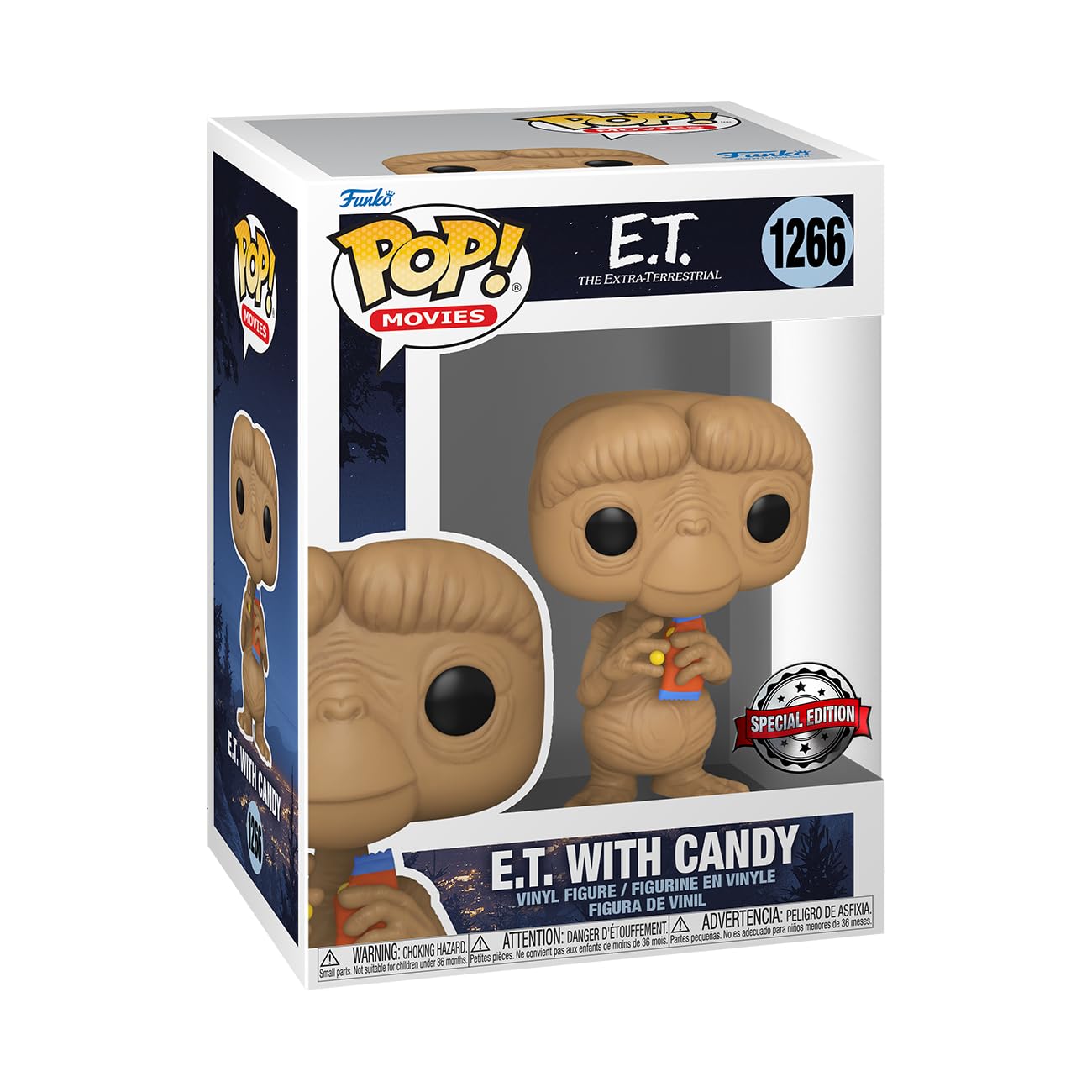 Funko POP! & Tee: E.T.- E.T. with Reeses - Extra Large - (XL) - T-Shirt - Clothes with Collectable Vinyl Figure - Gift Idea - Toys and Short Sleeve