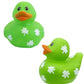 6-Count St. Patrick's Rubber Duck Toy Duckies Shamrock designfor Kids, Bath Birthday Gifts Baby Showers Summer Beach and Pool Activity, 2" (6-Pack)