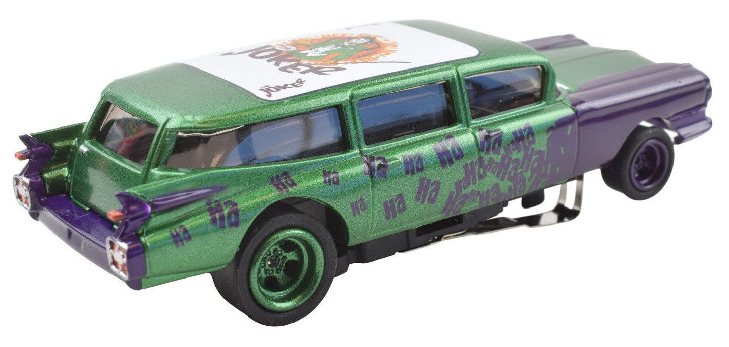 Auto World x Premium Hobbies 4Gear Batman The Joker 1959 Cadillac HO Scale Slot Car CP7944
