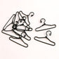 Miniature Wire Hangers (10pcs): 1/12 Scale Metal Hangers for Dollhouse Closet (Silver)