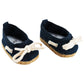 Navy Nautical Flats Shoes for 18-Inch Dolls | Premium Quality & Trendy Design | Dolls Clothes