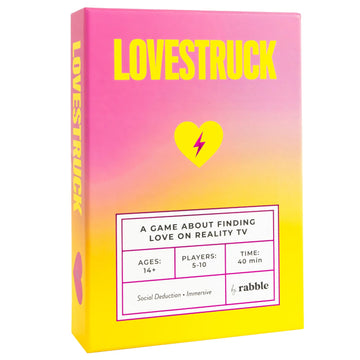 Rabble Lovestruck - Reality TV Party Board Game | 5-10 Players, for Groups, Adult Game Night, No TV Knowledge Needed, Social Deduction